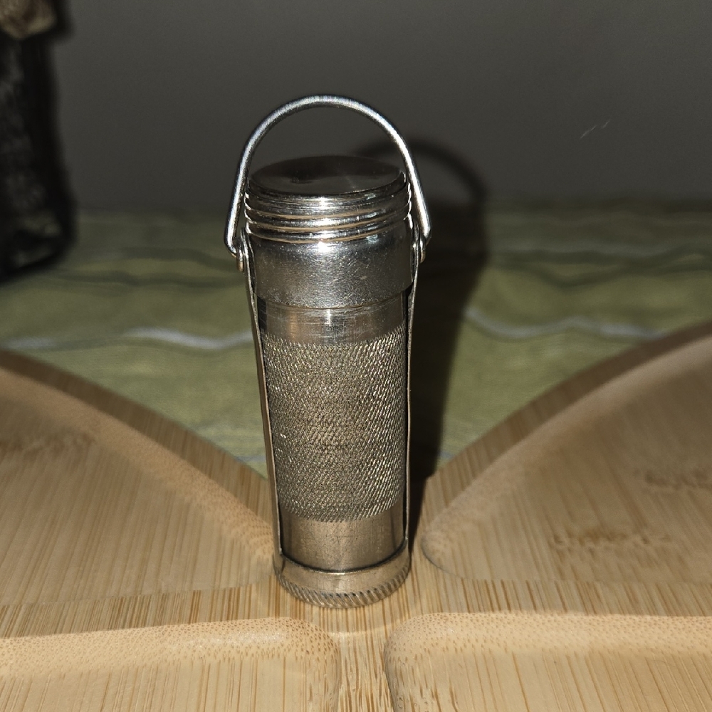 Vintage Silver  Match Holder